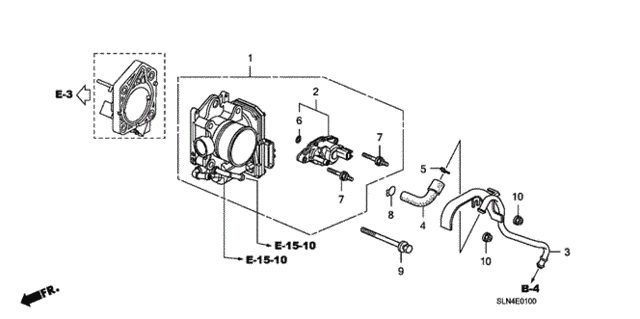 Throttle Body for 2007 Honda Fit #0