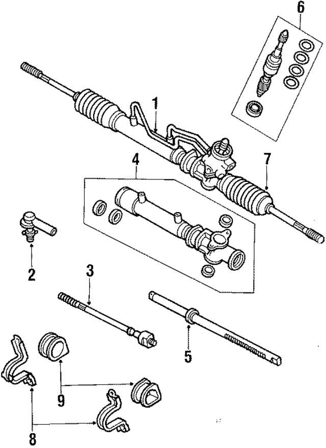 4551712110 - : Rack And Pinion Mount Bushing for Toyota Image