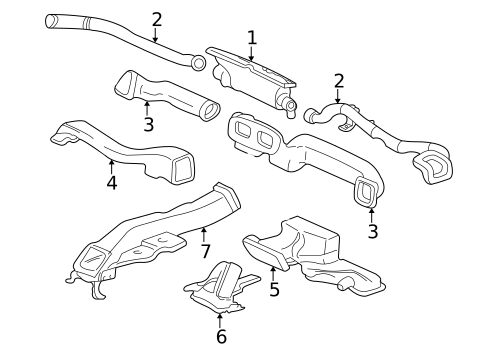 Ducts for 2006 Isuzu Ascender #0