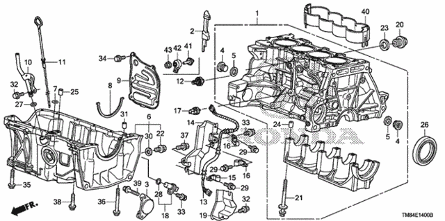 Cylinder Block - Oil Pan for 2013 Honda Insight #0