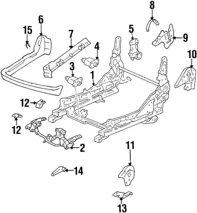 718312401007 - Body: Seat Hinge Cover for Lexus Image