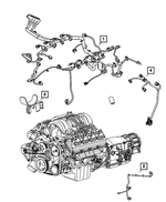 56048637AA - Electrical: Cradle Wiring for Mopar Image