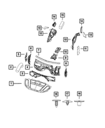 68161201AB - Interior Trim: Tunnel Silencer for Dodge: Durango | Jeep: Grand Cherokee, Grand Cherokee WK Image
