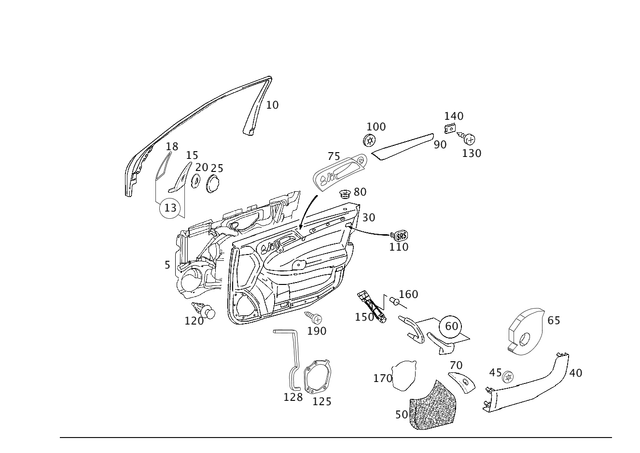 2037250171 - Front Doors: Trim for Mercedes-Benz: C230, C240, C280, C32 AMG, C320, C350, C55 AMG Image image