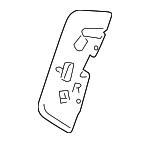 LR027119 - Body: Seat Back Frame Outer Support for Land-Rover Image