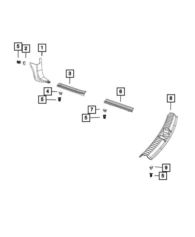 68045440AA - Interior Trim: Trim Clip for Mopar Image image