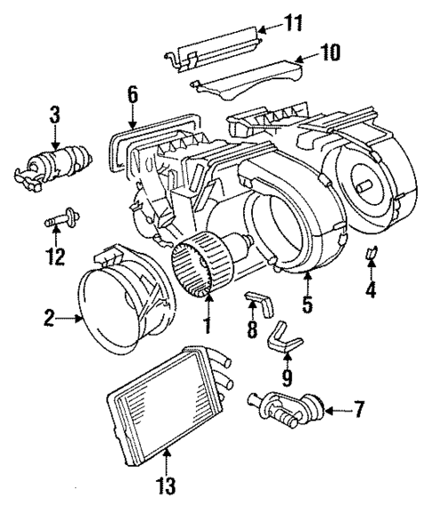 Heater Components for 1994 Audi V8 Quattro #0