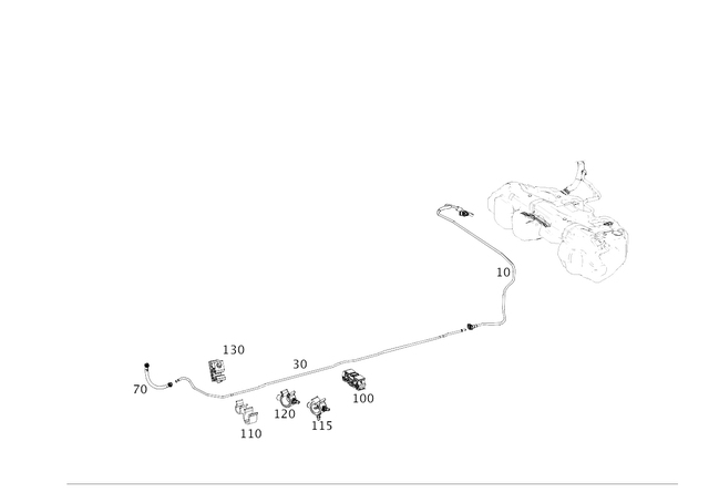 2134704300 - : Fuel Hose for Mercedes-Benz Image