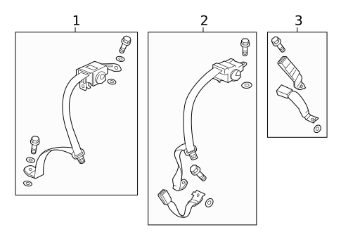 Seat Belt for 2016 Acura RLX #1