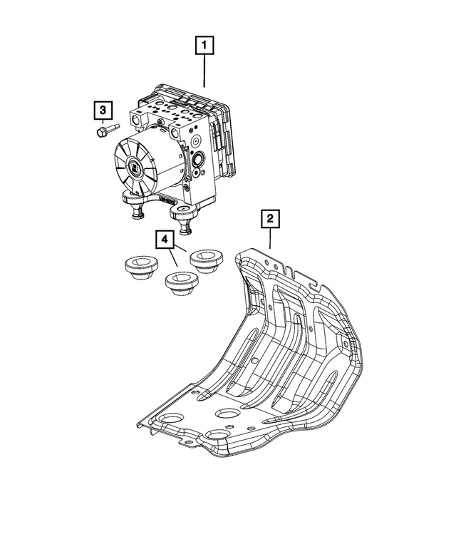 68502583AD - Brakes: Anti-lock Brake System Module for Mopar Image image