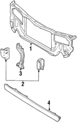 F7CZ16138AA - Body: Radiator Support for Ford: Escort | Mercury: Tracer Image