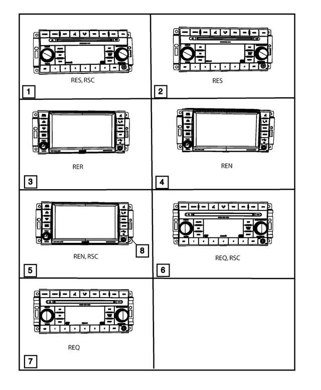 « Z5064816AD – Electrical : Am/fm Cd Avec Nav/dvd &amp; Comm De Cd Radio pour Mopar Image »