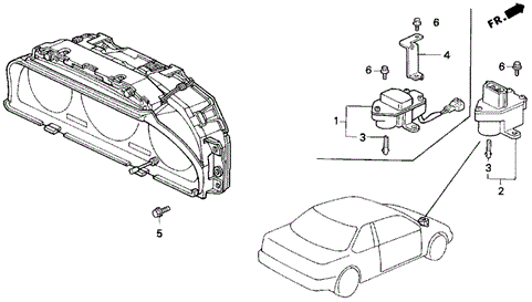 Combination Meter for 1990 Honda Accord #0