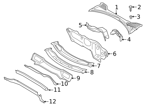 Cowl for 2012 Audi TT RS Quattro #0
