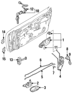 MB913151 - : Handle, Outside for Mitsubishi: Eclipse Image