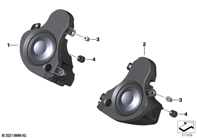 65138564608 - : Loudspeaker Right Loudspeaker Right for BMW-Motorrad Image