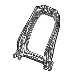 13548590 - Body: Seat Back Frame for Cadillac: CT4, CT5, Escalade, Escalade ESV, XT4 | Chevrolet: Silverado 1500, Silverado 2500 HD, Silverado 3500 HD, Suburban, Tahoe | GMC: Hummer EV Pickup, Hummer EV SUV, Sierra 1500, Sierra 2500 HD, Sierra 3500 HD, Yukon, Yukon XL Image