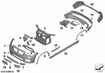 51128038991 - : Cover, Bumper, Rear for BMW Image