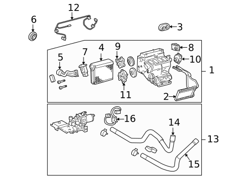 Heater for 2011 Lexus GS450h #0