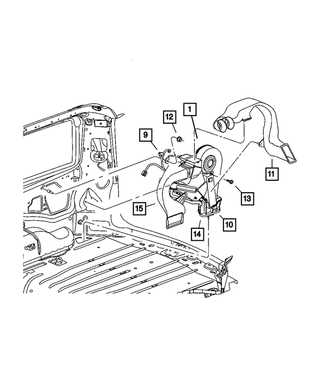 « 5183156AB – Air Conditioners and Heaters : Climatisation Arrière Boitier pour Mopar Image »