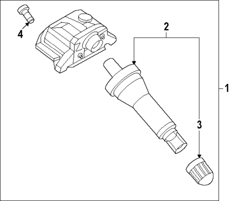 Tire Pressure Monitor Components for 2023 Kia Niro EV #4