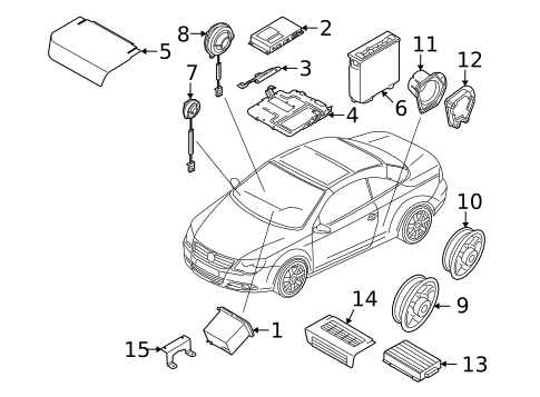 Navigation System for 2012 Volkswagen Eos #1