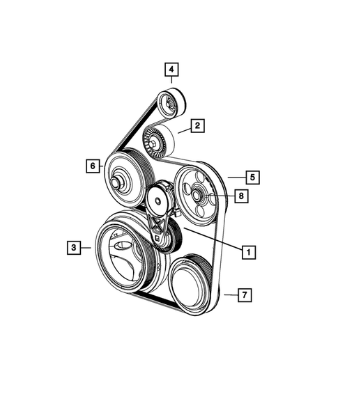 Pulleys and Related Parts for 2009 Dodge Ram 1500 #1