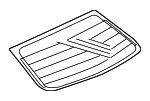 6131A162 - Body: Back Glass for Mitsubishi Image