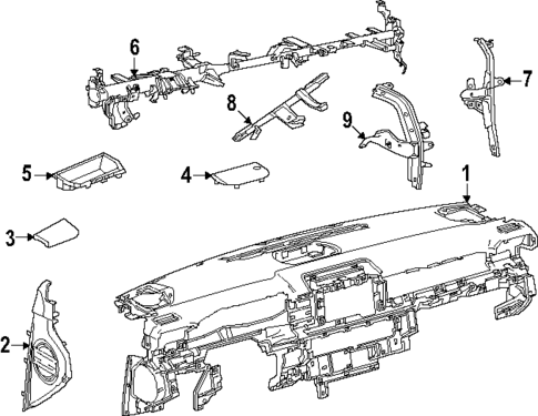 Instrument Panel for 2025 Toyota 4Runner #0