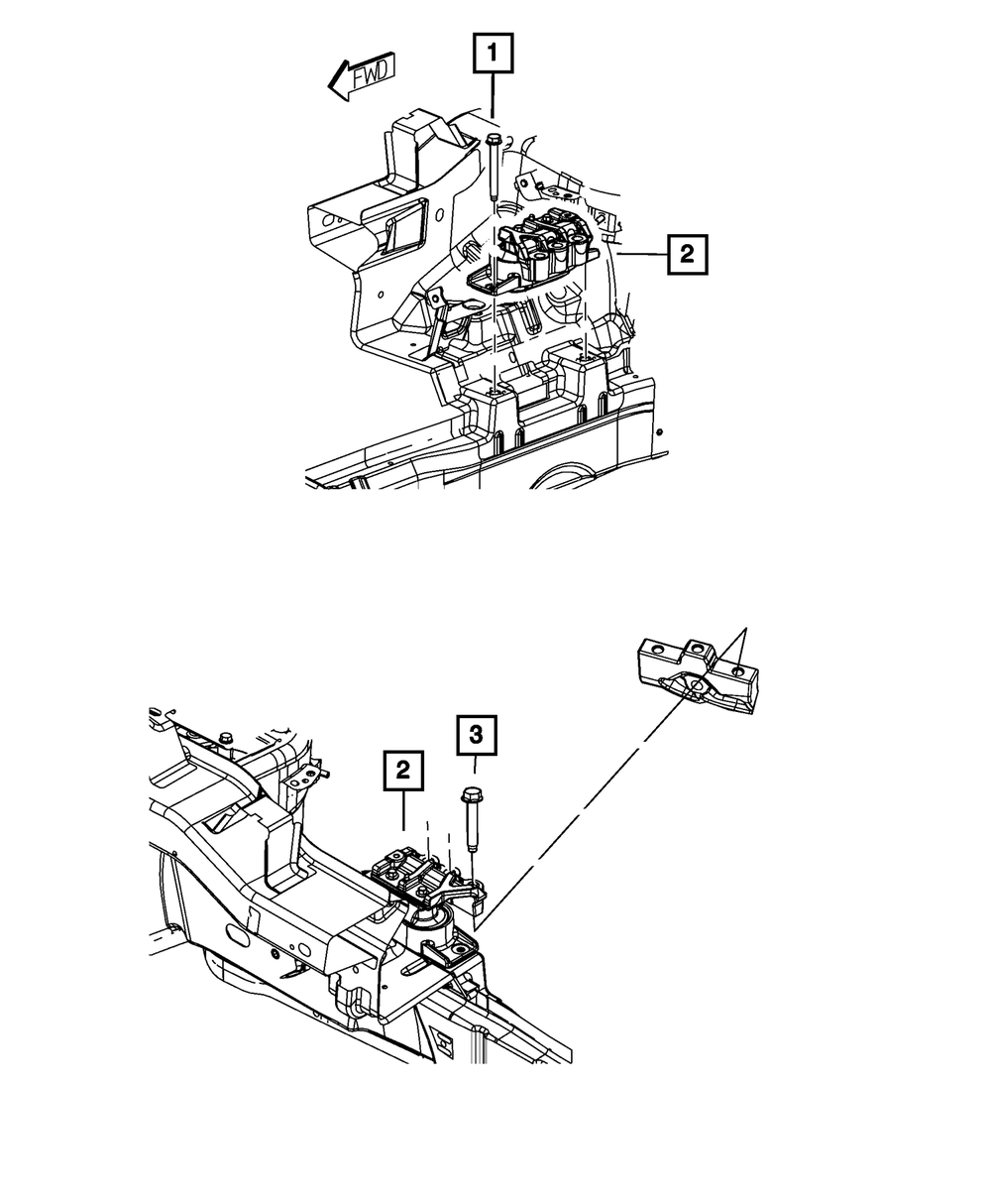 Isolator, Right Side - Mopar (5085076AB)