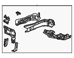 60810T60305ZZ - Body: Lower Rail Assembly for Honda Image