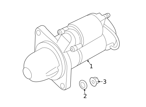 Starter for 2014 Subaru Tribeca #1