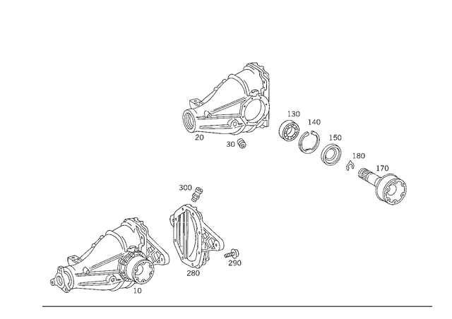 129350571480 - : Remanufactured Axle Housing for Mercedes-Benz: 600SL Image