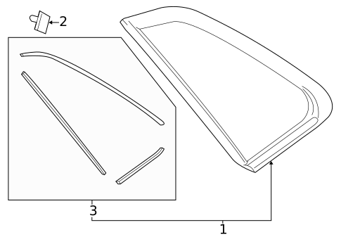 Glass & Hardware for 2011 Subaru Impreza #1