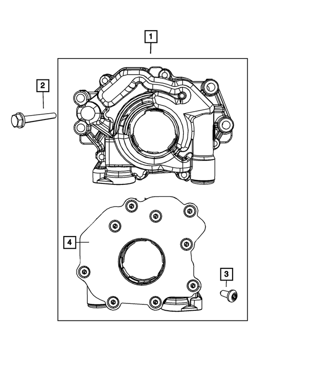 « 6101233 – Engine : Tête Hexagonale Boulon Et Rondelle Conique, Montage pour Mopar Image »