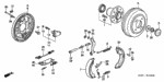 43171S04013 - Chassis: SPRING A, BRAKE SHOE RETURN for Honda Image