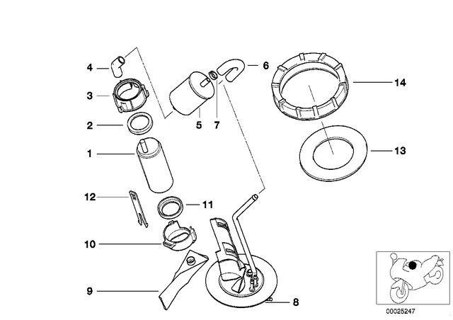 16142305760 - : Fuel Hose for BMW-Motorrad Image