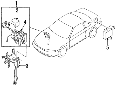 ABS Components for 1997 Nissan 240SX #0