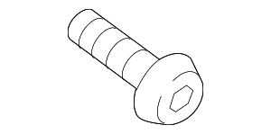 W704400S437 - : Center Seat Belt Upper Bolt for Lincoln: MKX, Nautilus Image