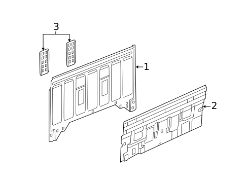 Back Panel for 2006 Dodge Dakota #0