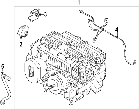 Evaporator & Heater Components for 2024 INFINITI QX60 #0