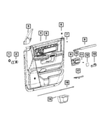 Front Door Trim Panel, Left