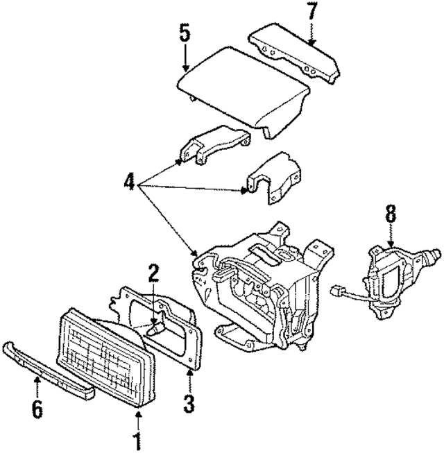 2601021P01 - : Headlamp Assembly for Nissan Image