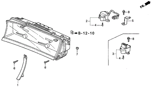Combination Meter (1) for 1993 Honda Prelude #0