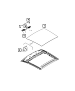 68630203AA - Body Sheet Metal Except Doors: Sunroof Glass for Mopar Image