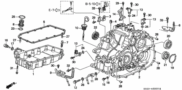 CVT Transmission Housing - Oil Pan (M4VA) for 1997 Honda Civic #0