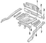 E92Z6110780A - Body: Rear Cross-member for Ford: Probe Image