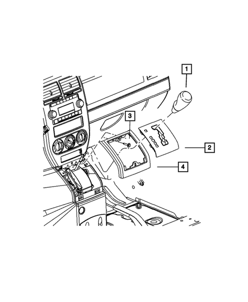 Gearshift Controls for 2007 Jeep Patriot #1