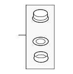 L362102D5A - Engine: Valve Cover Gasket for Mazda: 3, 5, 6, CX-7, MX-5 Miata, Tribute Image