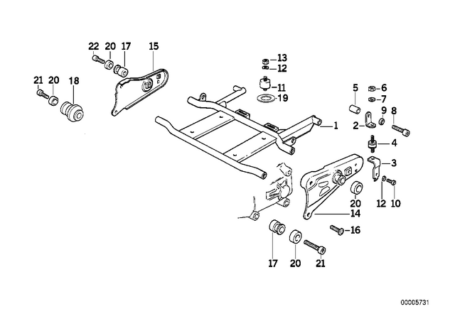 61212305050 - Frame and Mounting Parts: Rubber Mounting -  for BMW-Motorrad Image